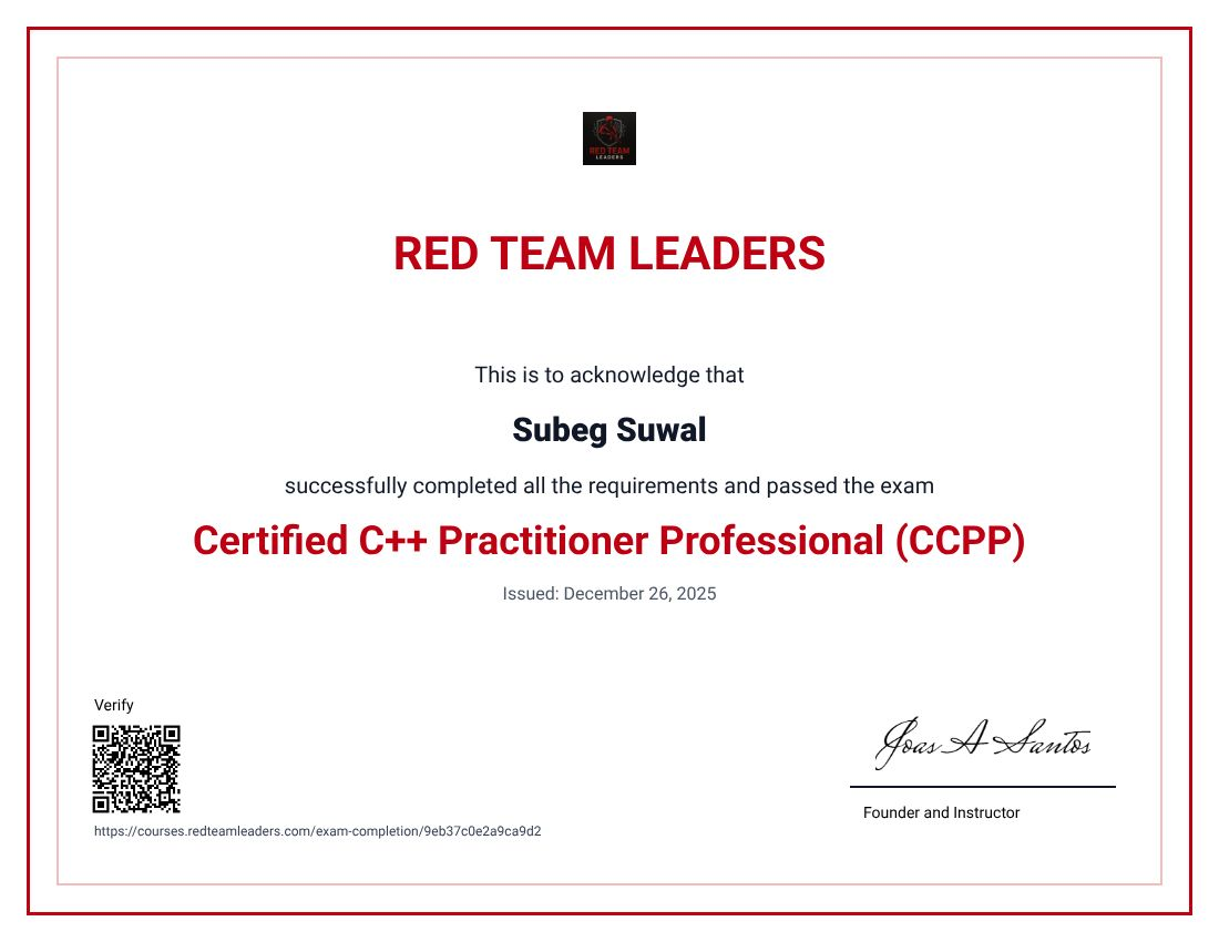 My CCPP certificate